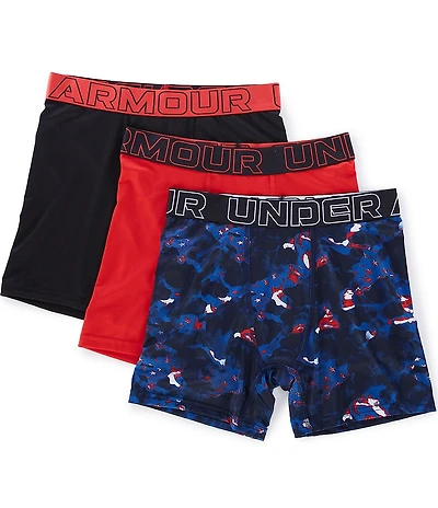 Under Armour Big Boys Performance Tech Boxer Brief Assorted 3-Pack