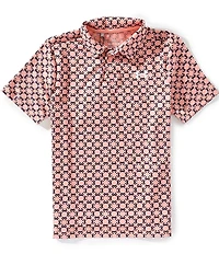 Under Armour Big Boys All-Over Circle Crab Print Golf Polo