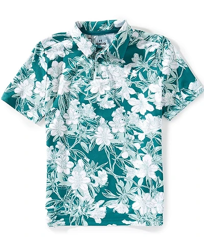 Under Armour Big Boys All-Over Floral Print Golf Polo