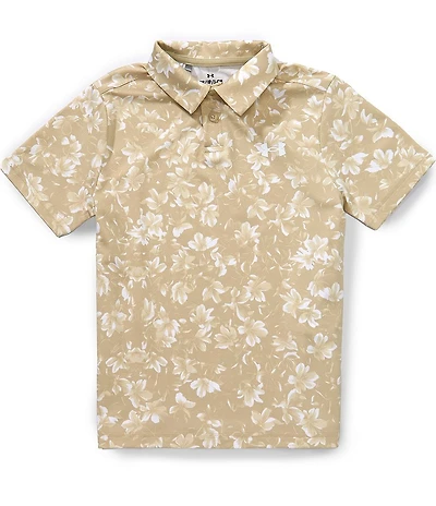 Under Armour Big Boys All-Over Print Pull-Over Golf Polo