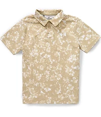 Under Armour Big Boys All-Over Print Pull-Over Golf Polo