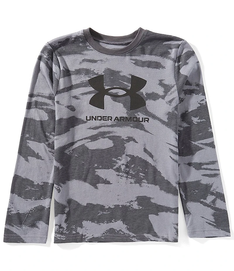 Under Armour Big Boys Long Sleeve Brushed Camo T-Shirt