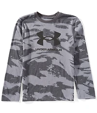 Under Armour Big Boys Long Sleeve Brushed Camo T-Shirt