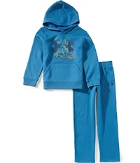Under Armour Big Boys Long Sleeve Graphic Fleece Hoodie & Matching Fleece Jogger Pant Set