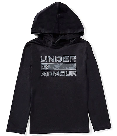 Under Armour Big Boys Long Sleeve Stacked Logo Hoodie