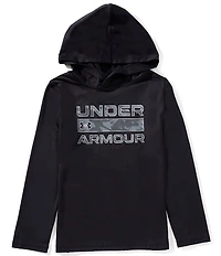 Under Armour Big Boys Long Sleeve Stacked Logo Hoodie