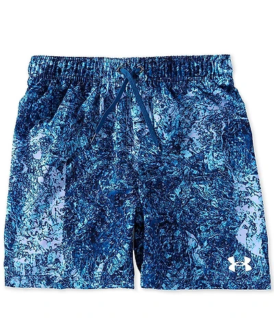 Under Armour Big Boys Printed Two-In-One Compression Volley Swim Trunks