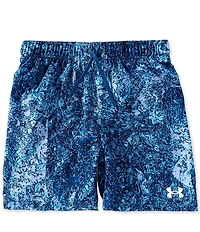 Under Armour Big Boys Printed Two-In-One Compression Volley Swim Trunks