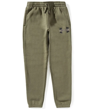 Under Armour Big Boys Rival Fleece Colorblock Graphic Joggers