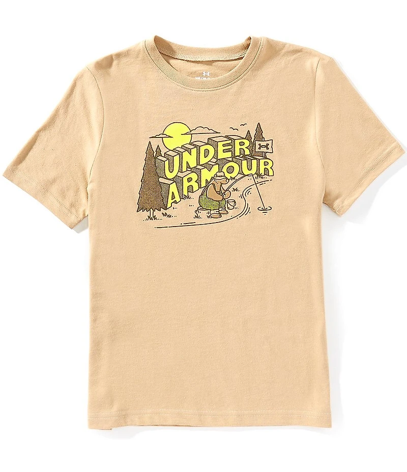 Under Armour Big Boys Short Sleeve Bear Fishing T-Shirt