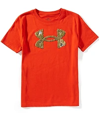 Under Armour Big Boys Short Sleeve Camp Logo T-Shirt