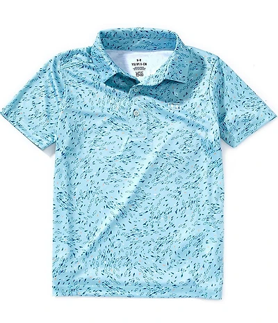 Under Armour Big Boys Short-Sleeve Fish-Printed Polo Shirt