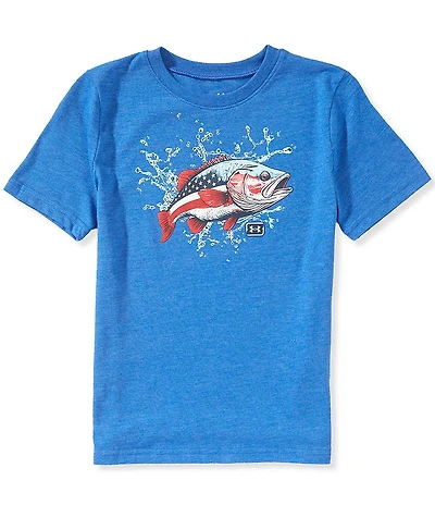 Under Armour Big Boys Short Sleeve Freedom Bass Tee
