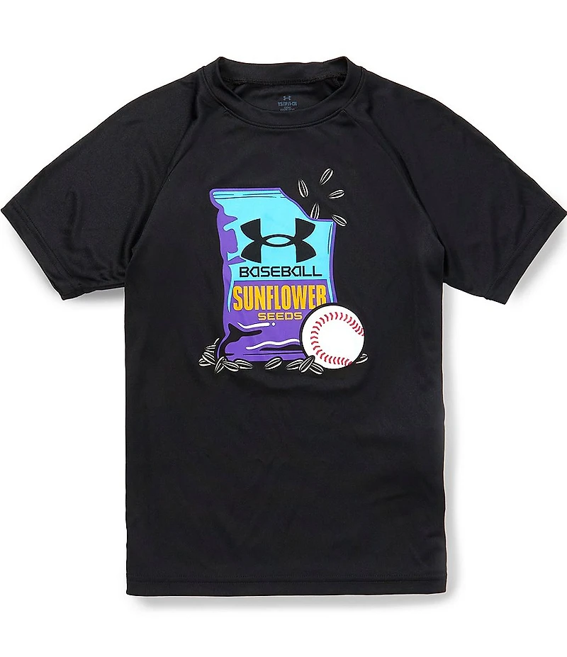 Under Armour Big Boys Short-Sleeve Tech Sunflower Seed Baseball T-Shirt
