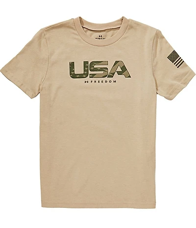 Under Armour Big Boys Short Sleeve UA Freedom Chest Flag Tee