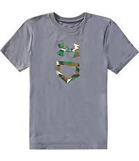 Under Armour Big Boys Short Sleeves Baseball Camo Plate T-Shirt