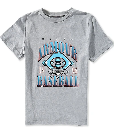 Under Armour Big Boys Short Sleeves Baseball Icon T-Shirt