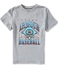 Under Armour Big Boys Short Sleeves Baseball Icon T-Shirt