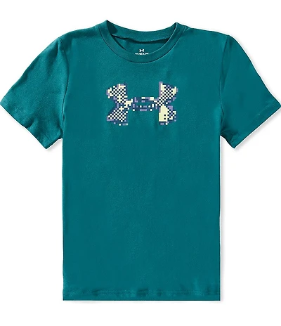 Under Armour Big Boys Short Sleeves Pixel Logo T-Shirt