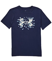 Under Armour Big Boys Short Sleeves Swimming Fish T-Shirt