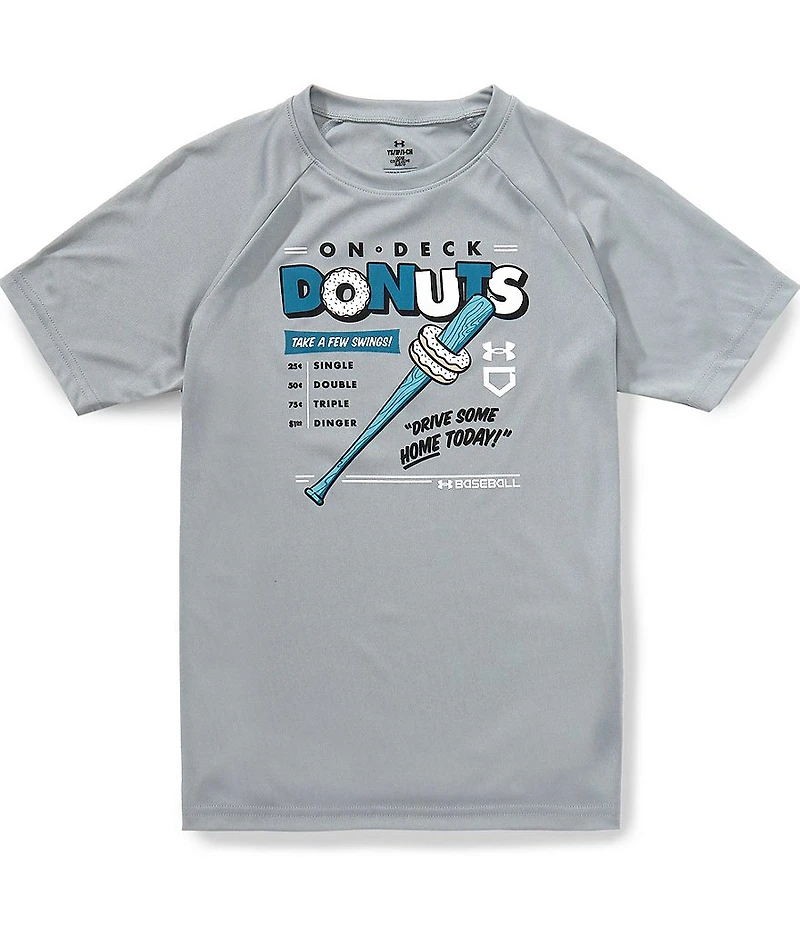 Under Armour Big Boys Tech Donut Baseball T-Shirt
