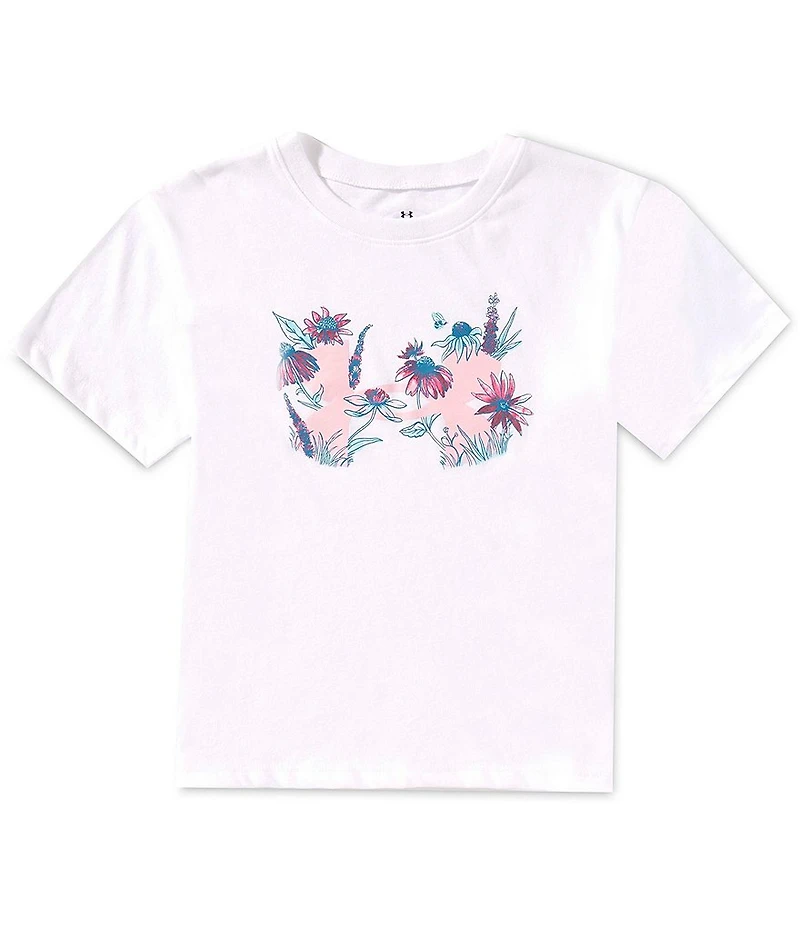 Under Armour Big Girls Short-Sleeve Botanical Icon T-Shirt