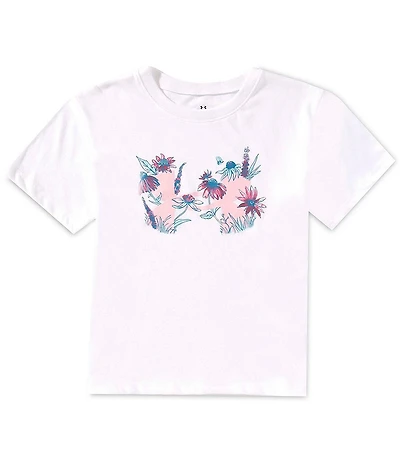 Under Armour Big Girls Short-Sleeve Botanical Icon T-Shirt