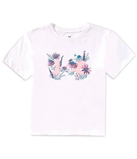 Under Armour Big Girls Short-Sleeve Botanical Icon T-Shirt