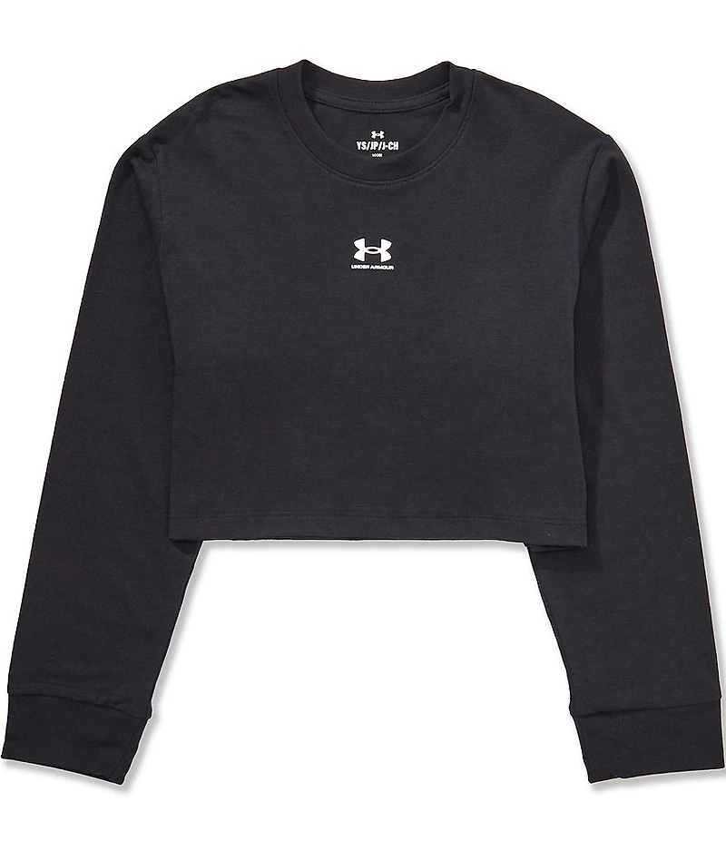 Under Armour Big Girls Long Sleeve Rival Boxy T-Shirt