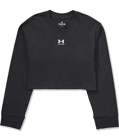 Under Armour Big Girls Long Sleeve Rival Boxy T-Shirt