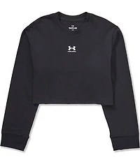 Under Armour Big Girls Long Sleeve Rival Boxy T-Shirt