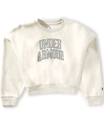 Under Armour Big Girls Long-Sleeve Varsity Oversized Fleece Sweatshirt