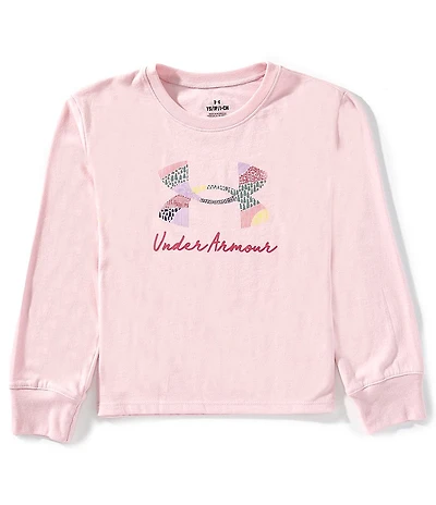 Under Armour Big Girls Mountain Range Long Sleeve T-Shirt