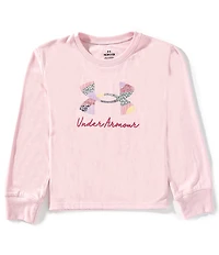 Under Armour Big Girls Mountain Range Long Sleeve T-Shirt