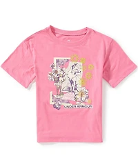 Under Armour Big Girls Short-Sleeve Fox Collage T-Shirt