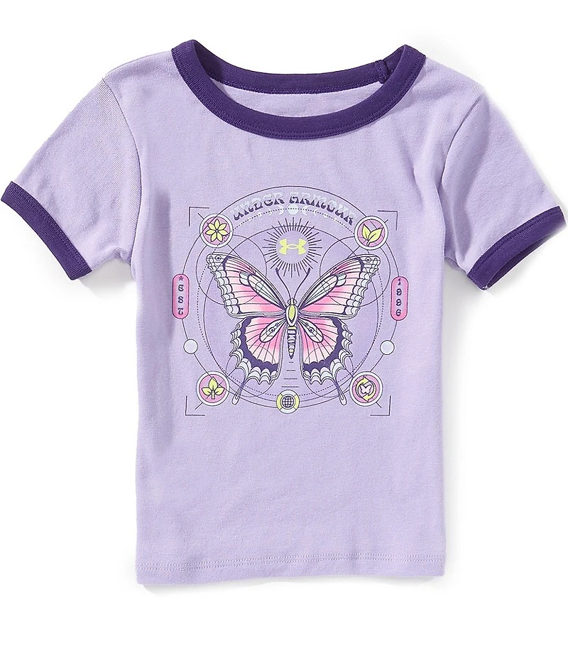 Under Armour Big Girls Short-Sleeve Schematics Baby T-Shirt