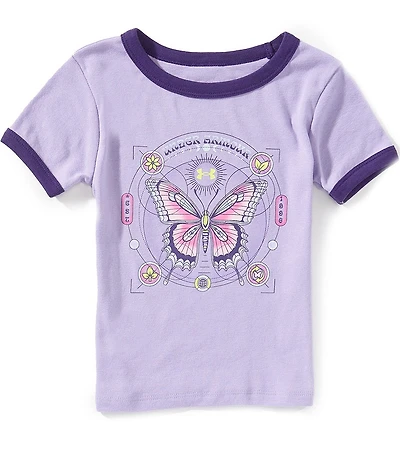 Under Armour Big Girls Short-Sleeve Schematics Baby T-Shirt