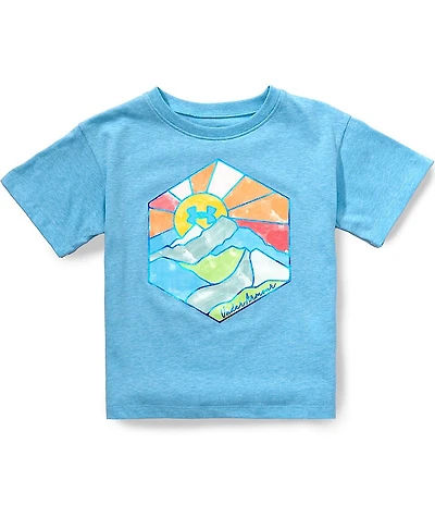 Under Armour Big Girls Short Sleeve Stained Glass Printed T-Shirt