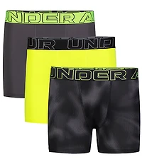 Under Armour Big Boys Performance Tech Boxer Brief Print 3-Pack