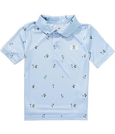Under Armour Little Boys Short Sleeve Match Play Printed Polo Shirt