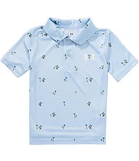 Under Armour Little Boys Short Sleeve Match Play Printed Polo Shirt