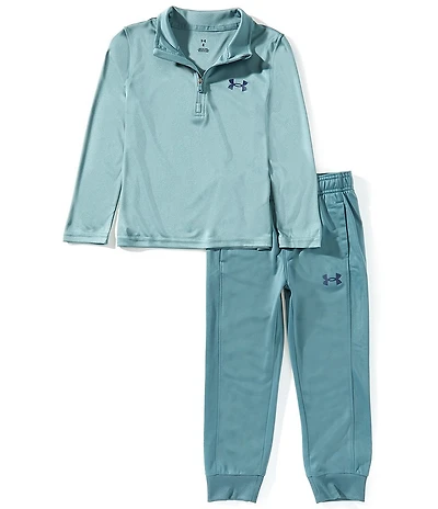 Under Armour Little Boys 1/4-Zip Tech Shirt & Joggers Set