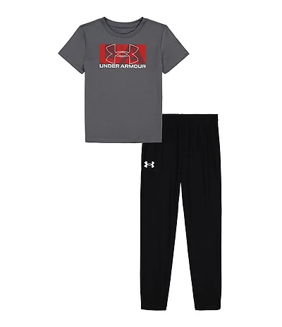 Under Armour Little Boys 2T-7 Short Sleeve UA Tech T-Shirt & Jogger 2-Piece Set