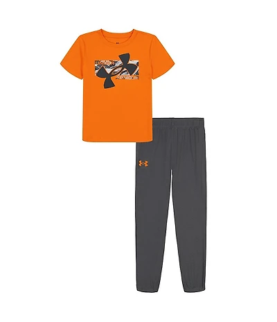 Under Armour Little Boys 2T-7 UA Short Sleeve Tech T-Shirt & Jogger 2-Piece Set
