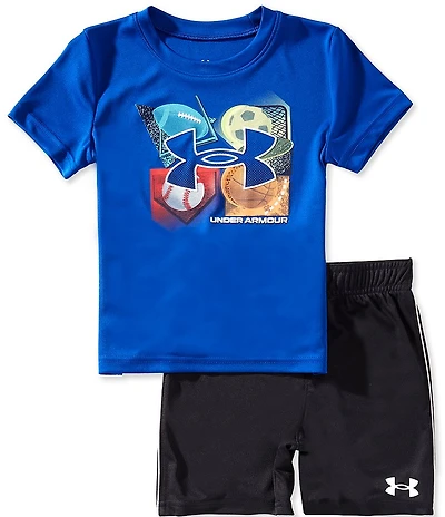 Under Armour Little Boys Four Baller T-Shirt & Shorts Set