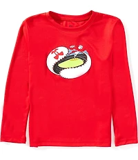 Under Armour Little Boys Long Sleeve Baseball Unravel Tech T-Shirt