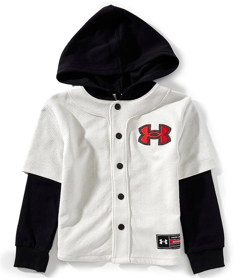 Under Armour Little Boys Long Sleeve Baseball Hooded Jacket