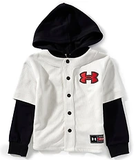Under Armour Little Boys Long Sleeve Baseball Hooded Jacket
