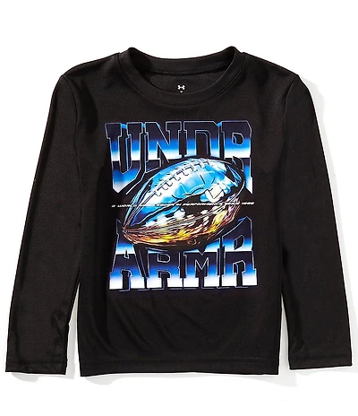 Under Armour Little Boys Long Sleeve Chrome Football Tech T-Shirt