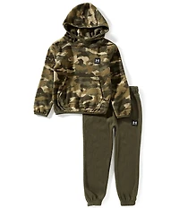 Under Armour Little Boys Long Sleeve Hundo Camo Hoodie & Jogger 2-Piece Set